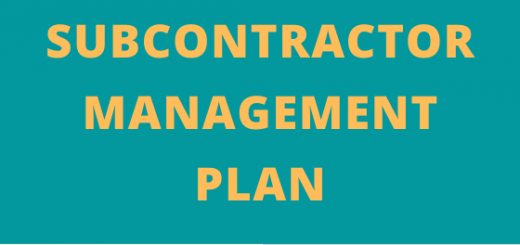 Subcontractor Management Plan